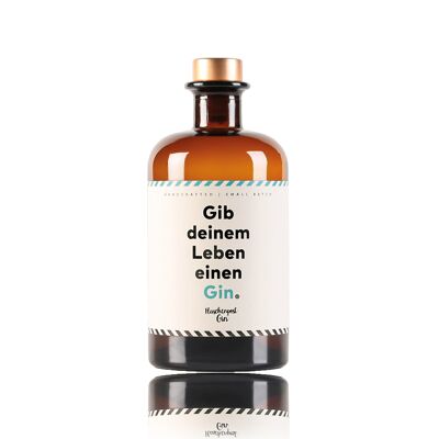 Gib deinem Leben einen Gin® - Flaschenpost Gin - Wacholder & Zitrus- handgefertigt - Spruchkonzept - Geschenkidee