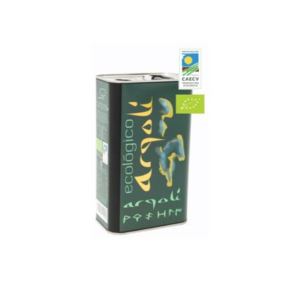 ARGOLI ORGANIC Extra Virgin Olive Oil - Box of 2 metal cans of 3 liters