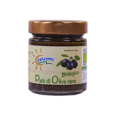 Organic black olive patè gr 130