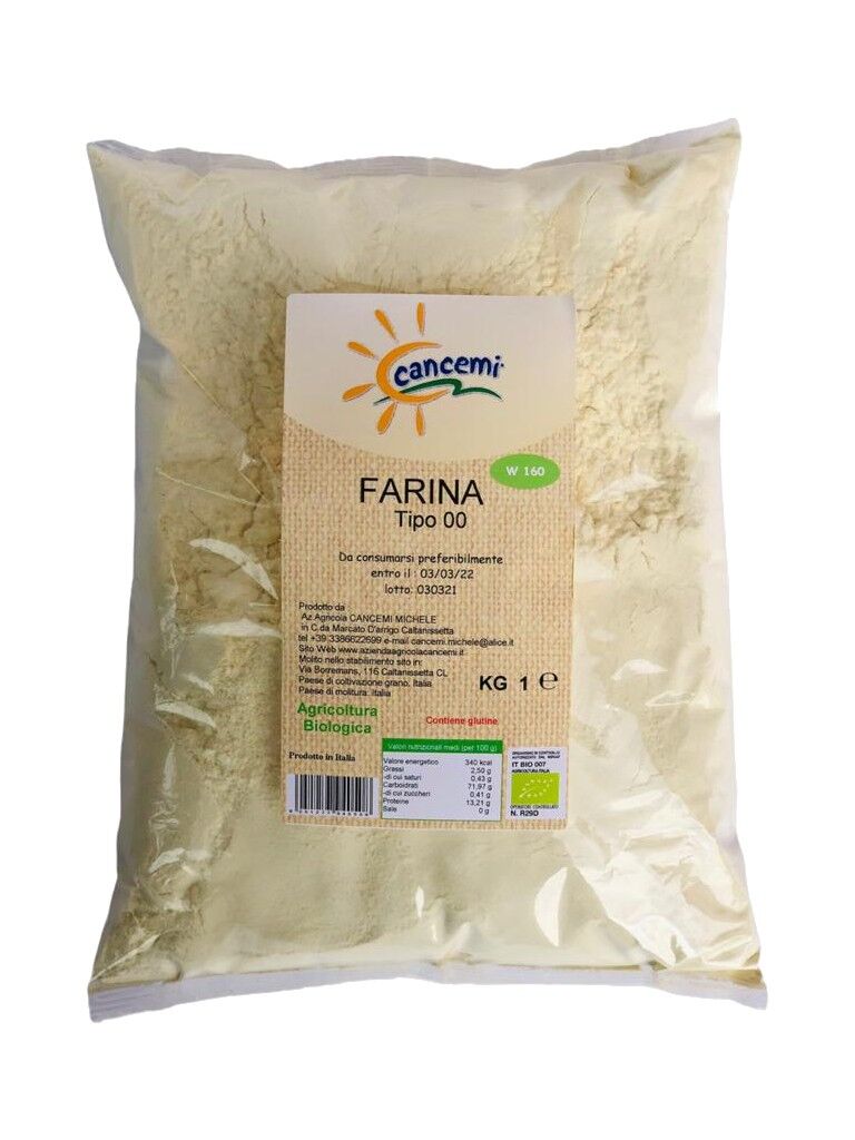 Achat Farine Type 00 Biologique kg. 1 en gros