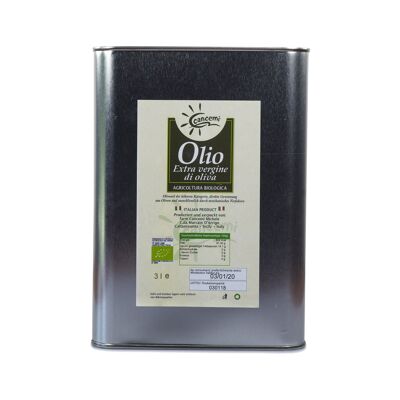 Olio extravergine di oliva Biologico latta 3 lt