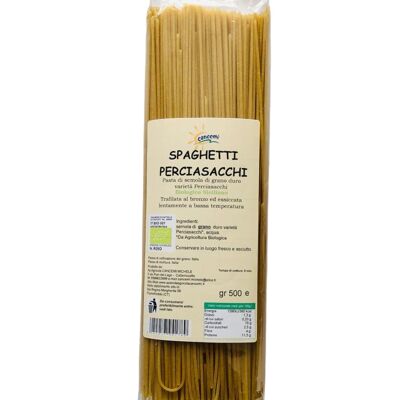 Pasta Spaghetti di grano varietà Perciasacchi Biologico gr