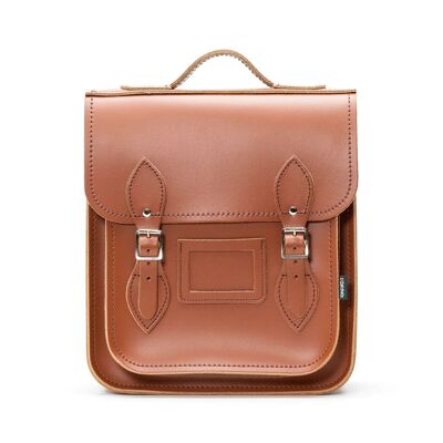 Handmade Leather City Backpack - Chestnut - Small