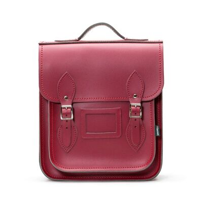 Handmade Leather City Backpack - Oxblood - Small