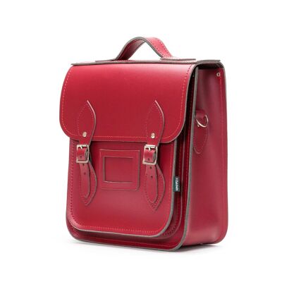 Mochila City de cuero hecha a mano - Oxblood - Plus