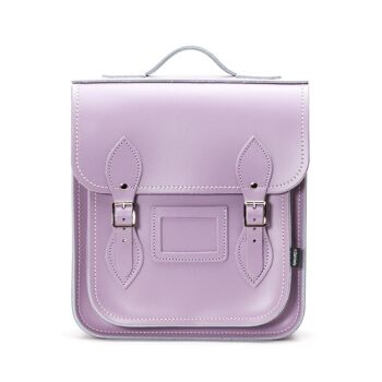 Sac à Dos City en Cuir - Violet Pastel - Petit 1