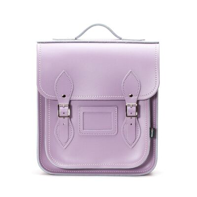Leather City Backpack - Pastel Violet - Small