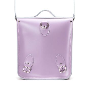 Sac à Dos City en Cuir - Violet Pastel - Petit 4