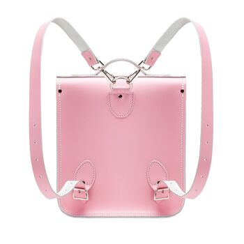 Sac à Dos City en Cuir - Rose Pastel - Plus 3