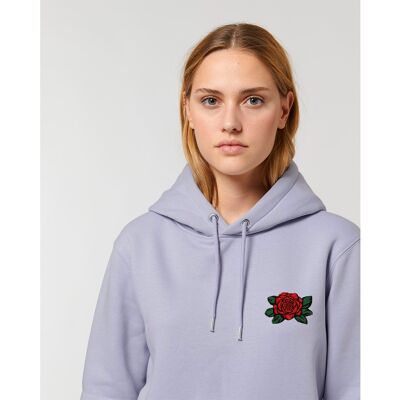 La rose Hoodie Lavender