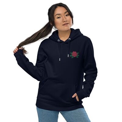 La rose Hoodie French navy