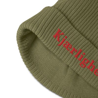 Love Beanie Norvegien - Olive Green