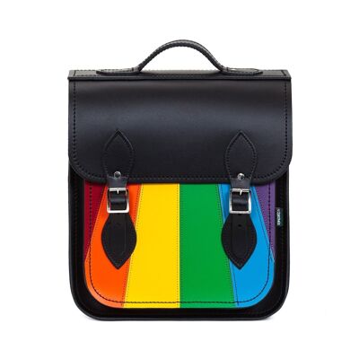 Sac à dos City en cuir fait main - Pride - Petit