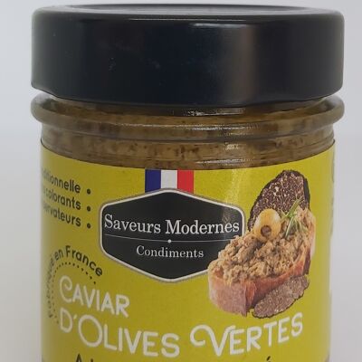 Caviar d'olives vertes à la truffe