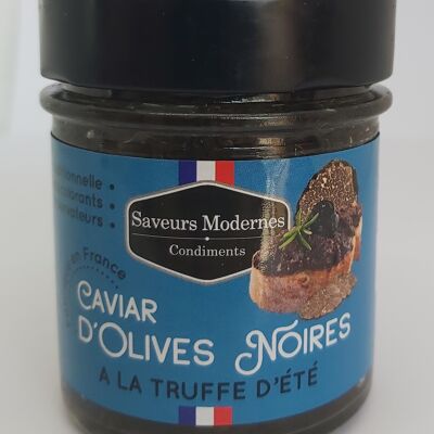 Caviar of black olives with truffle