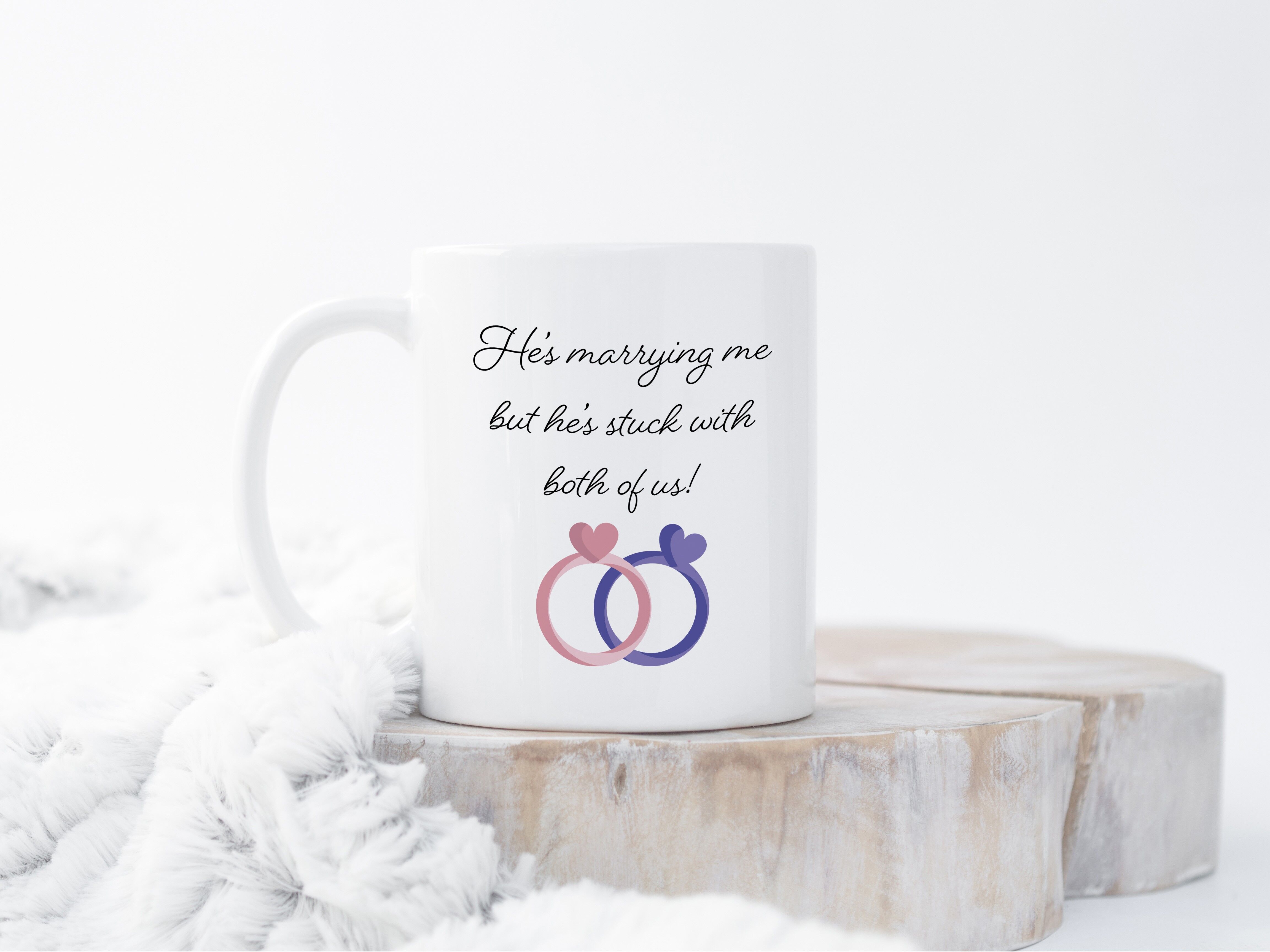 È bloccato con noi Tazza da damigella d'onore