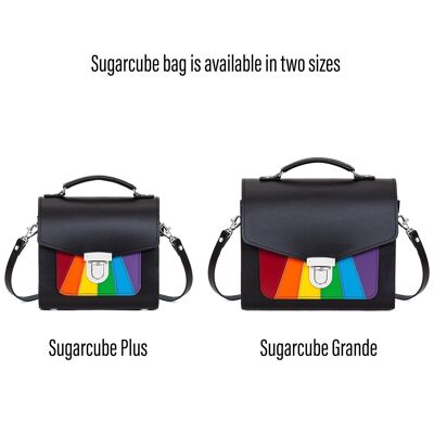 Handmade Leather Sugarcube Handbag - Pride - Grande