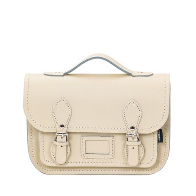 Cartera Midi De Piel - Crema Pastel
