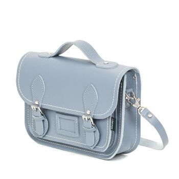 Cartable Midi en Cuir - Lilas Grey 5