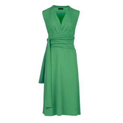 Robe ligne empire en jersey vert