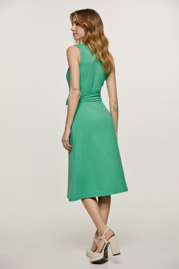 Robe ligne empire en jersey vert 3