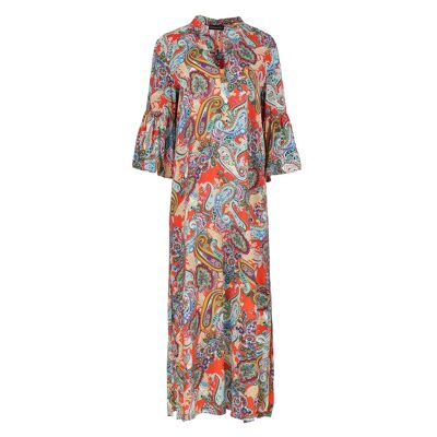 Paisley Kaftan Style Dress Viscose