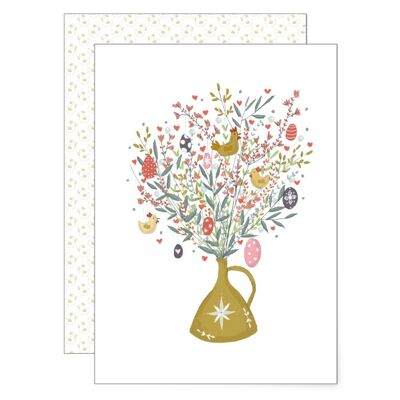 Bouquet de Pâques | Carte pliée