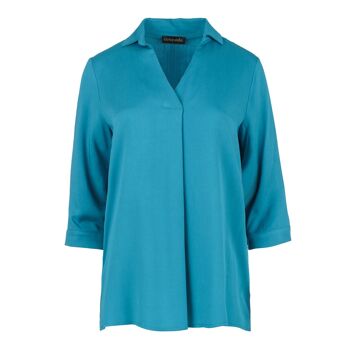 Top Col V Turquoise 1