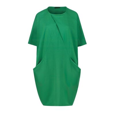 Green Punto di Roma Batwing Dress