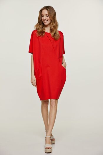 Robe chauve-souris rouge Punto di Roma 3