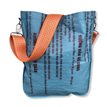 Sac de transport universel Beadbags fabriqué à partir de sacs de riz recyclés avec sangle de mer TJ77 bleu 2