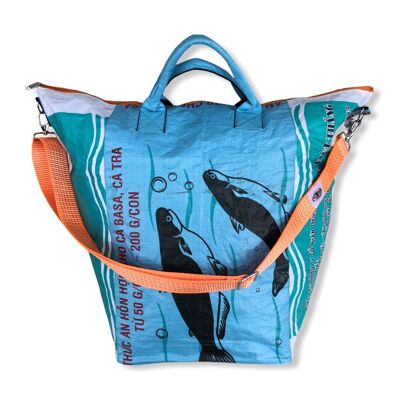 Beadbags Bolso tote grande multiusos hecho de saco de arroz reciclado con Tampenjan TJ1L