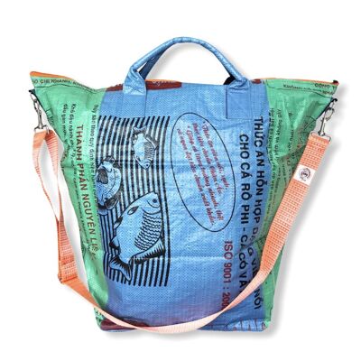 Beadbags Large all-purpose tote bag made from recycled rice sacks with Tampenjan TJ5L