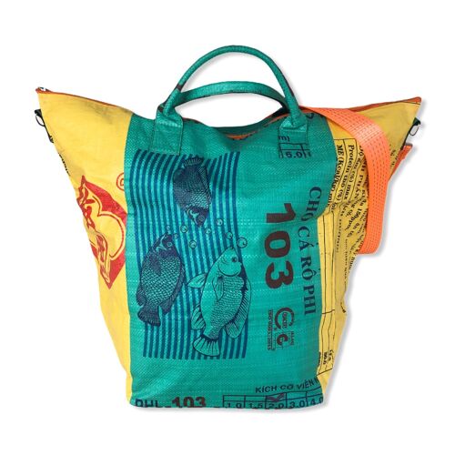 Beadbags Kleine Allzwecktragetasche / Wäschesack aus recycelten Reissack mit Tampenjan TJ14S