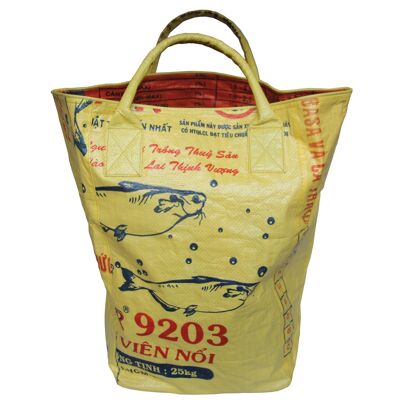 Beadbags Small universal bag / laundry bag made from recycled rice sack Ri9.2 Yellow