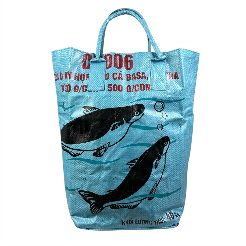 Beadbags Small Universal Bag / Laundry Bag made from recycled rice sack Ri9.2 Blue