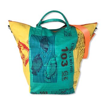 Beadbags Grand sac fourre-tout polyvalent fabriqué à partir de sacs de riz recyclés avec Tampenjan TJ13L 1