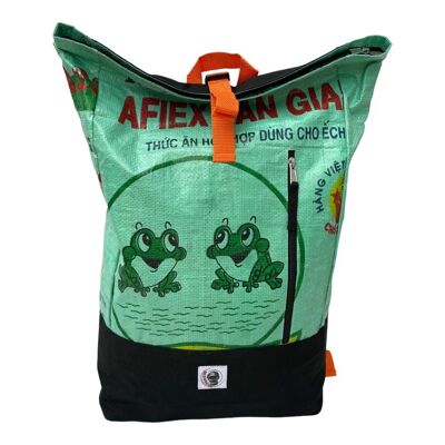 Mochila Beadbags Life hecha de saco de arroz reciclado Ri99 verde medio