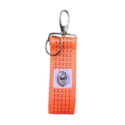 Beadbags key ring loop recycled ocean lashing strap Tampenjan Orange