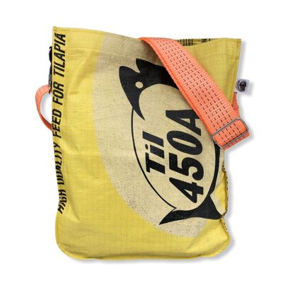 Beadbags universal carrying shopping bag made from recycled rice sacks with ocean-going strap TJ77 Yellow