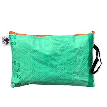 Trousse plate en sac de riz recyclé Ri74 - couleur-8-vert clair 2