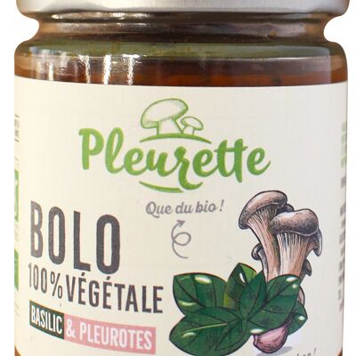 Sauce façon Bolo 100% végétale -  Ail, Basilic & Pleurotes BIO - 230g