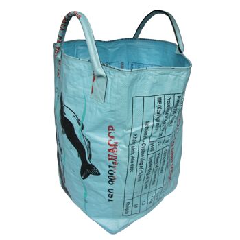 Beadbags Grand sac universel / sac à linge en sac de riz recyclé Ri8 bleu clair 3