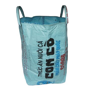 Beadbags Grand sac universel / sac à linge en sac de riz recyclé Ri8 bleu clair 4