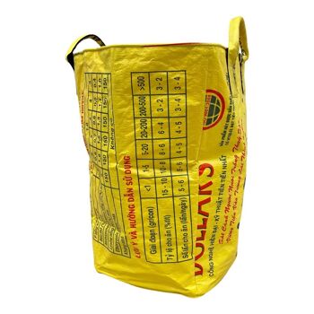 Beadbags Grand sac universel / sac à linge en sac de riz recyclé Ri8 Jaune 2