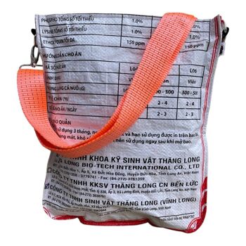 Sac de transport universel Beadbags fabriqué à partir de sacs de riz recyclés avec sangle de mer TJ77 Blanc 3