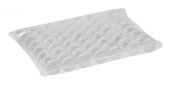 50 x pots cosmétiques, couvercle en plastique blanc, pour 6 ml, Ø 2,9 cm, hauteur: 2 cm 2