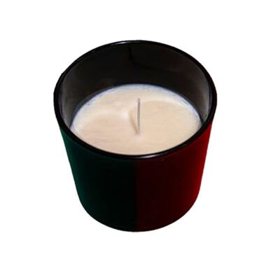 Black glass massage candle - 250 g