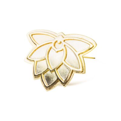 Manila brooch - Shiny gold