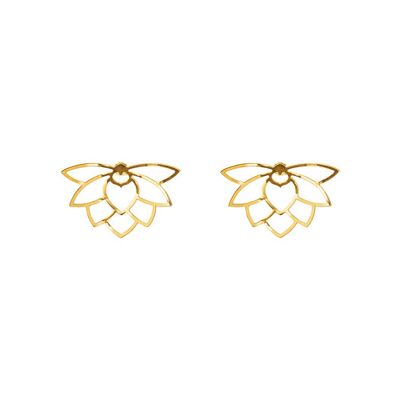 Large Manila Earrings - Shiny Gold